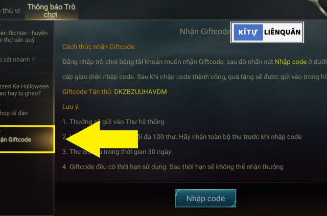 nhà phát hành thường xuyên cung cấp giftcode như một cách để phần thưởng cho cộng đồng người chơi