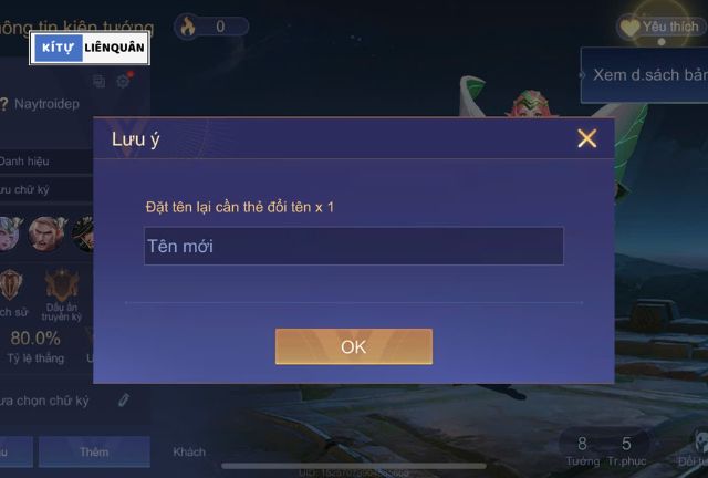 Sửa tên Liên Quân