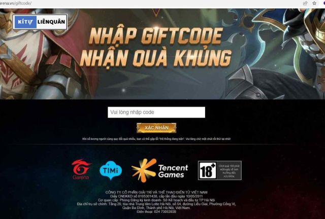 thẻ đổi tên liên quân không mất phí