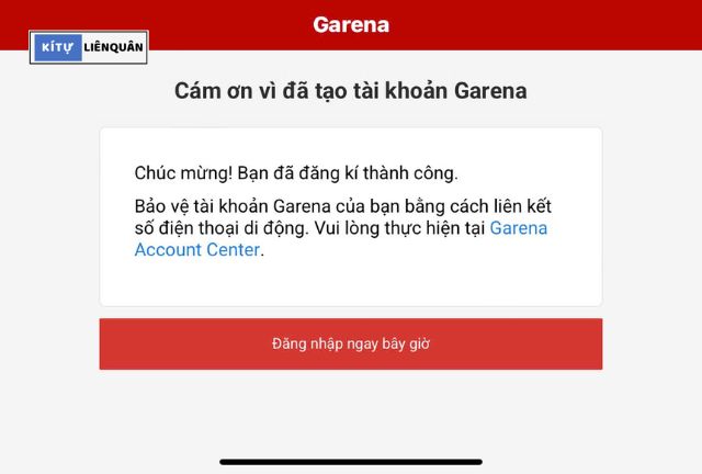 đăng nhập Liên Quân