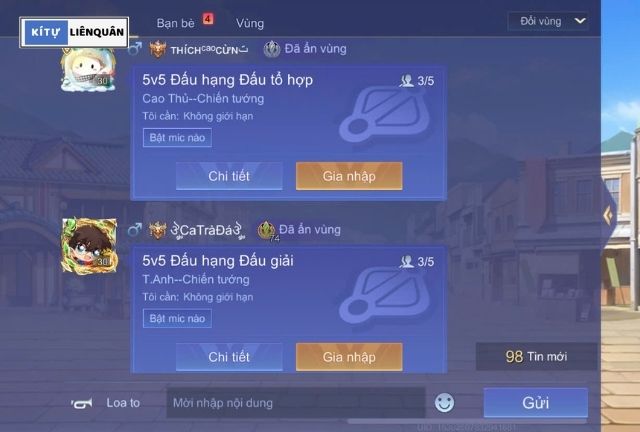 tên Liên Quân cho cả nam lẫn nữ